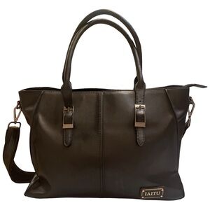 Women's Black Laptop Tote Bag